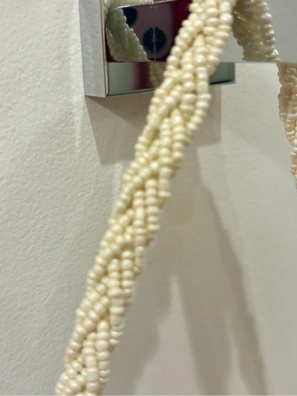 NWT Gorgeous Hand-Beaded art deco Ivory Evening Shoulder Bag